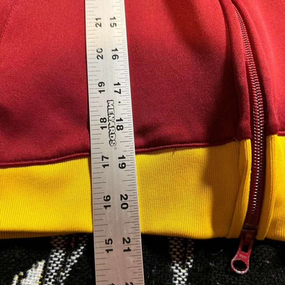 Puma Portugal Soccer Track Jacket Mens XS Red Yellow Y2K Full Zip